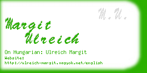 margit ulreich business card